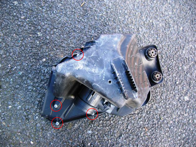 Air Filter Housing upside down